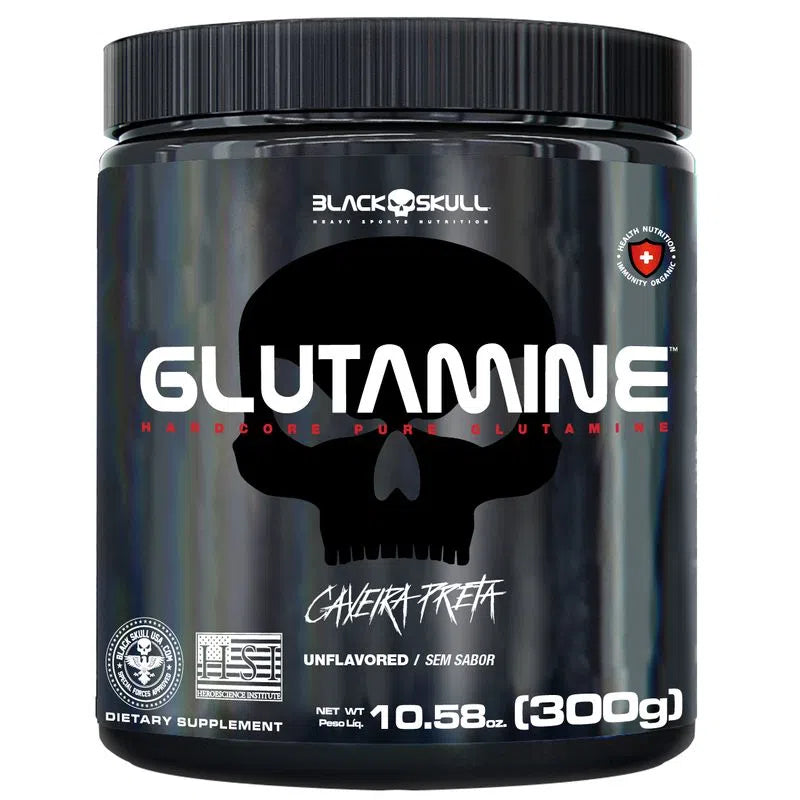 GLUTAMINE TURBO CAVEIRA PRETA - GLUTAMINA - 300G