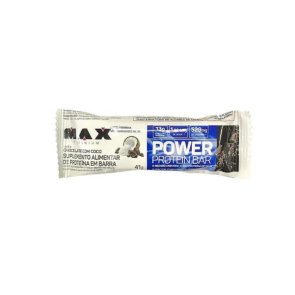 Power Protein Bar (1 Unidade de 41g) - Max Titanium Barras de Proteína