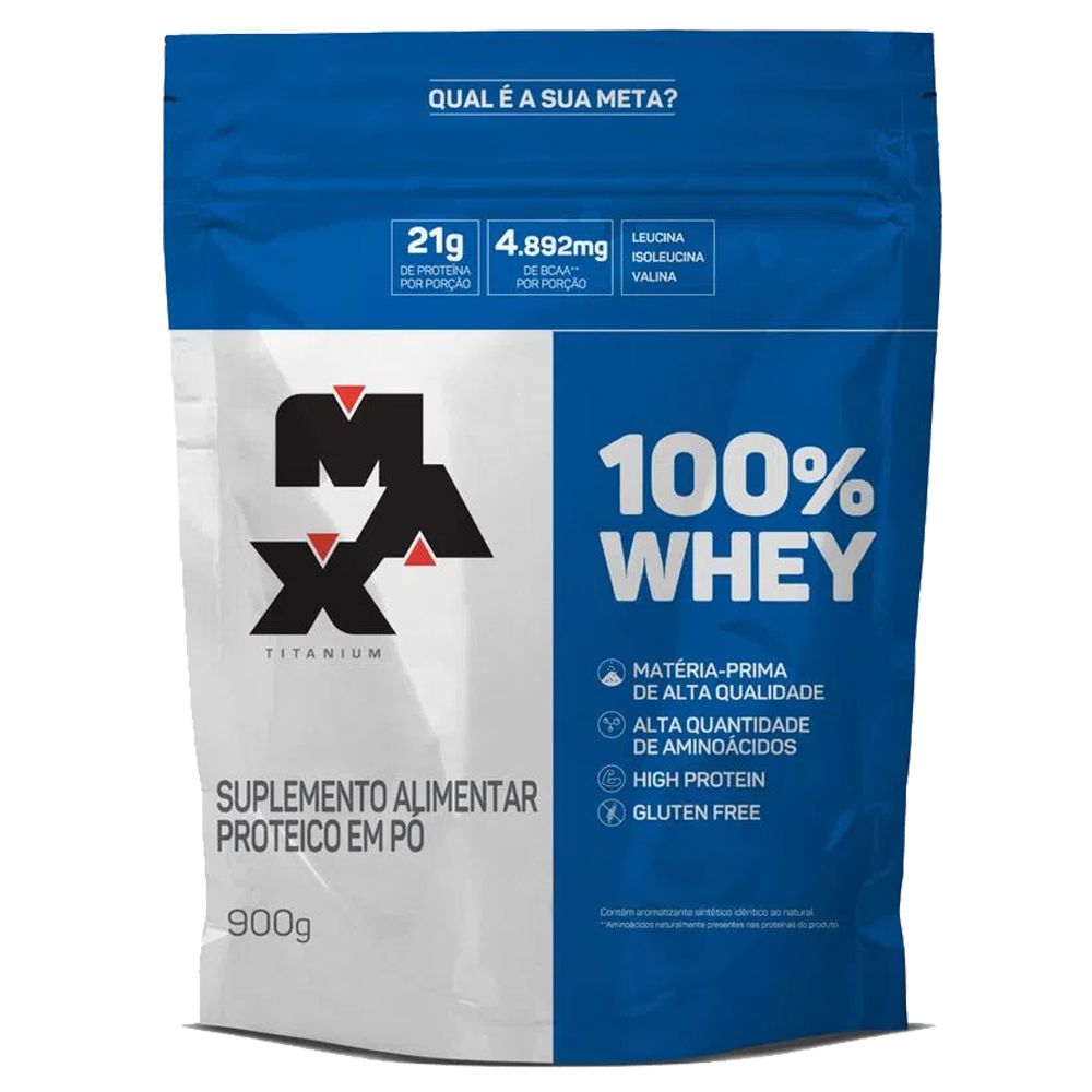 Whey 100% Refil 900g - Max Titanium