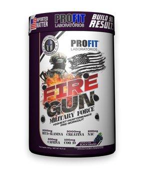 Pré Treino Fire Gun Military Force Fruit Punch 300g - Profit