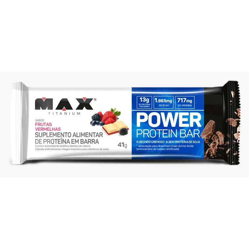 Power Protein Bar (1 Unidade de 41g) - Max Titanium Barras de Proteína