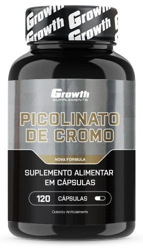 Picolinato de Cromo 120caps - Growth Supplements