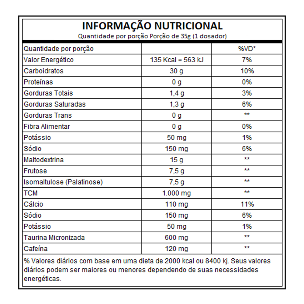 Energy Kick Caffeine 1000g - Dux - Pote